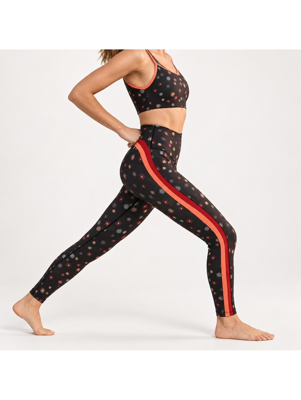 NWT Splits59 Sydney High Waist Floral 7/8 Leggings Size Small